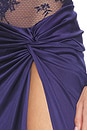 view 6 of 6 Zohra Maxi Twist Detail Maxi Skirt in Purple Ink