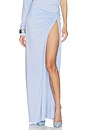 view 1 of 6 Zohra Twist Detail Maxi Skirt in Cielo