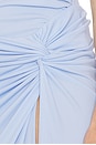 view 6 of 6 Zohra Twist Detail Maxi Skirt in Cielo