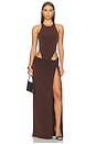 view 6 of 6 FALDA MAXI ZOHRA  in Dark Brown