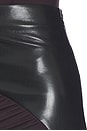 view 8 of 7 Ursula Faux Leather Detailed Midi Skirt in Rouge Noir