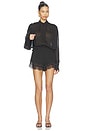 view 1 of 4 PLAYSUIT DE LENCERÍA JULIETTE  in Pois Black & Amber