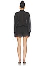 view 4 of 4 PLAYSUIT DE LENCERÍA JULIETTE  in Pois Black & Amber