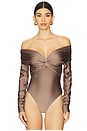 view 2 of 5 Kendall Bodysuit in Greige
