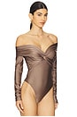 view 3 of 5 Kendall Bodysuit in Greige