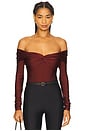 view 1 of 5 Kendall Bodysuit in Burgundy