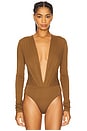 view 2 of 5 Zelda Bodysuit in Cigar
