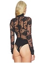 view 4 of 5 West Lace Bodysuit Crisscross Back Bodysuit in Black
