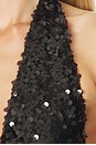 view 6 of 6 Zendaya Sleeveless V Neck Bodysuit in Black Sequin