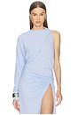 view 1 of 6 Serena Bodysuit One Shoulder in Cielo