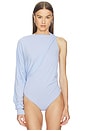 view 2 of 6 Serena Bodysuit One Shoulder in Cielo