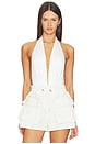 view 1 of 5 Zendaya Deep Vneck Bodysuit in Off White