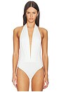 view 2 of 5 Zendaya Deep Vneck Bodysuit in Off White