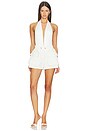view 5 of 5 Zendaya Deep Vneck Bodysuit in Off White