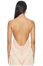 view 3 of 4 Reina Halterneck Fringed Top in Peach