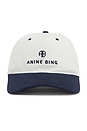 view 2 of 3 Jeremy Baseball Cap in Ivory & Navy