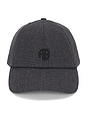 view 2 of 3 Jeremy Monogram Baseball Cap in Dark Grey