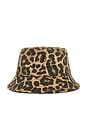 view 1 of 3 Nicks Bucket Hat in Black & Brown Leopard