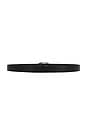 view 2 of 3 Small Signature Link Belt in Black in Black with Silver