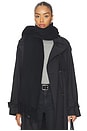 view 1 of 3 Augustina Scarf in Black Wool