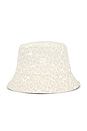 view 1 of 3 Nicks Bucket Hat in Washed White Leopard