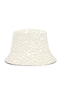 view 2 of 3 Nicks Bucket Hat in Washed White Leopard