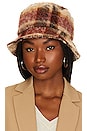view 1 of 3 Cami Bucket Hat in Oatmeal Plaid