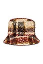 view 3 of 3 Cami Bucket Hat in Oatmeal Plaid