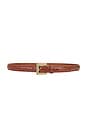 view 1 of 3 CEINTURE NICOLA in Embossed Brown