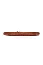 view 2 of 3 CEINTURE NICOLA in Embossed Brown