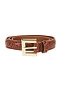 view 3 of 3 CEINTURE NICOLA in Embossed Brown