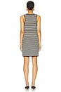 view 3 of 4 Arie Dress in Black & Ivory Stripe