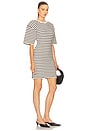 view 2 of 4 Mona Dress in Black Stripe French Terry