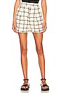 view 1 of 4 Becky Short in Beige Plaid