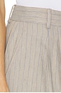 view 8 of 7 Brice Short in Taupe And Blue Pinstripe