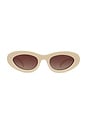view 1 of 3 Roma Sunglasses in Bone