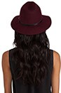view 3 of 4 Bohemian Hat in Burgundy