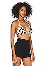 view 2 of 4 Omar Bra in Black & Cream Houndstooth