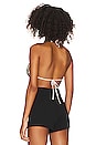 view 3 of 4 Omar Bra in Black & Cream Houndstooth