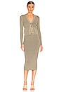view 4 of 4 CÁRDIGAN LAYLA in Green Khaki & Olive