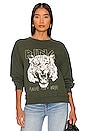 view 1 of 4 Tiger Sweatshirt in Forest Green