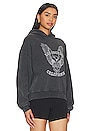 view 2 of 4 Alec Hoodie White Eagle in Washed Black