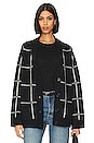 view 1 of 5 Kurt Cardigan in Black & White Plaid