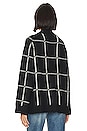 view 4 of 5 Kurt Cardigan in Black & White Plaid