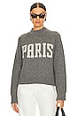 view 1 of 4 KENDRICK UNIVERSITY PARIS セーター in Charcoal