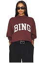 view 1 of 4 Bradie Bing Sweatshirt in Deep Burgundy