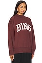 view 2 of 4 SUDADERA BRADIE BING in Deep Burgundy