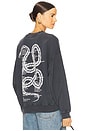 view 1 of 5 Jaci Sweatshirt Twisted Snake in Washed Black