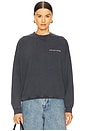 view 2 of 5 Jaci Sweatshirt Twisted Snake in Washed Black