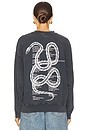 view 4 of 5 Jaci Sweatshirt Twisted Snake in Washed Black